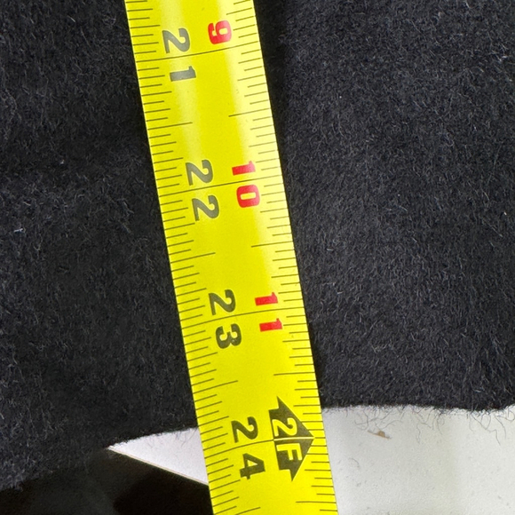 Coach women’s WoolMohair Blend Long Black Belted Pea Coat - Picture 10 of 13